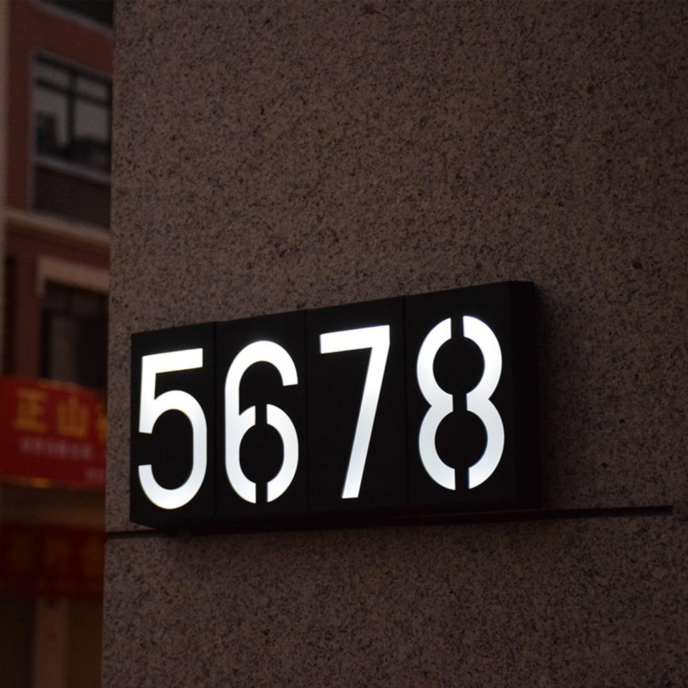 Solar LED Light House Address Number - Byloh