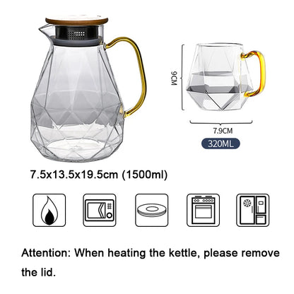 Diamond Hot Cold Water Jug Set