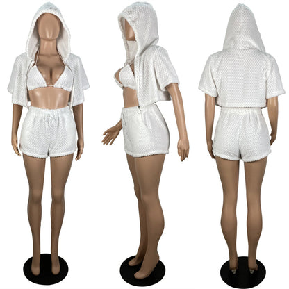 Elda Outfits Fluffy Shorts Sets