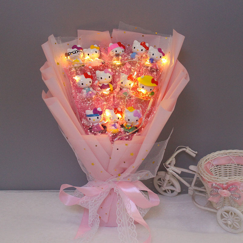 Hello Kitty Bouquet With Led Light
