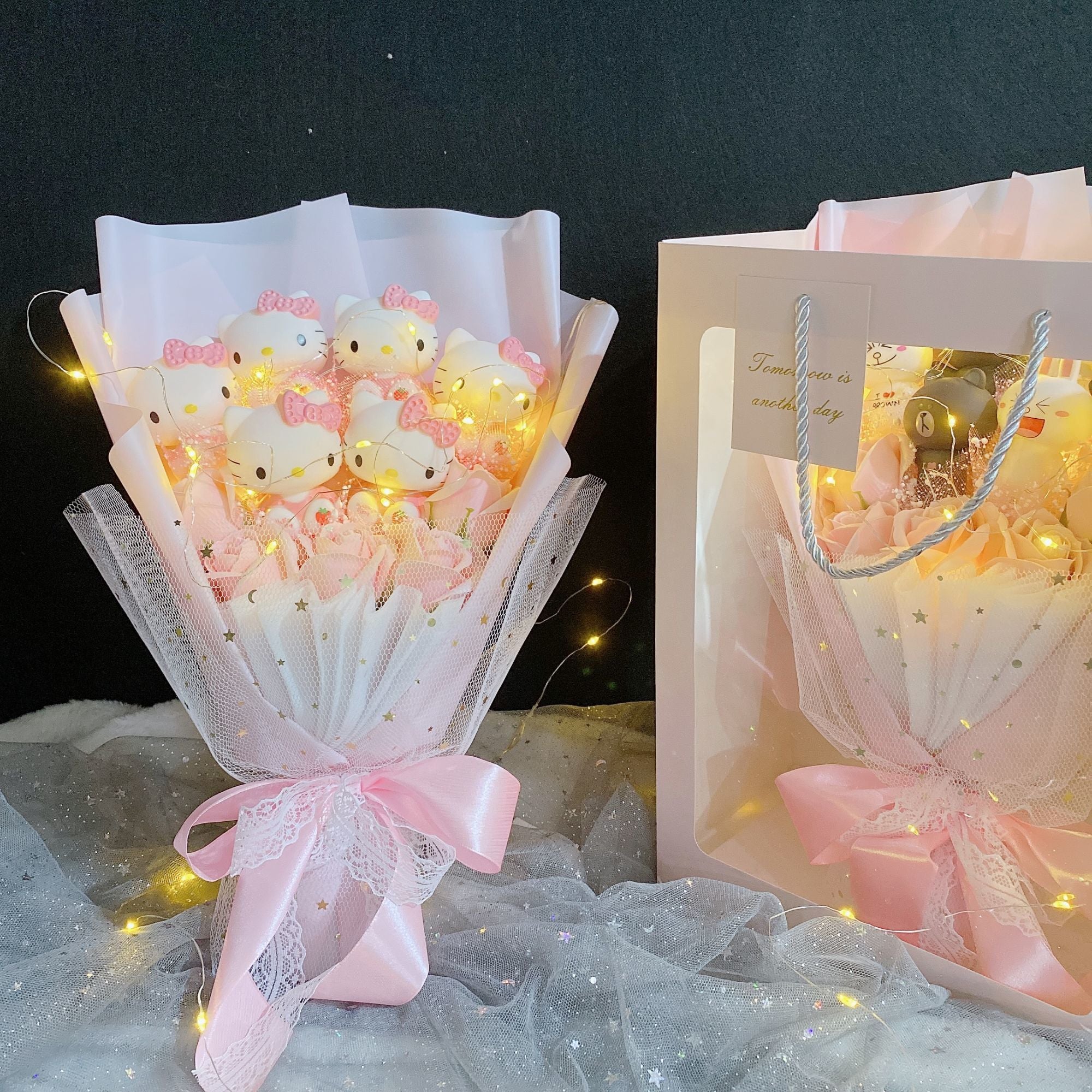 Hello Kitty Bouquet With Led Light