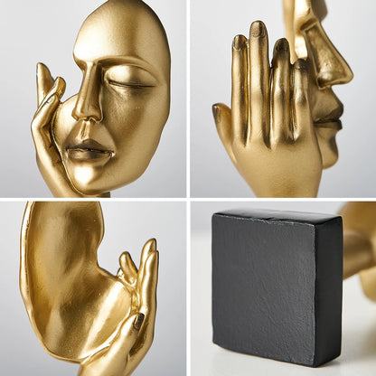 Nordic Abstract Face Sculpture Decor