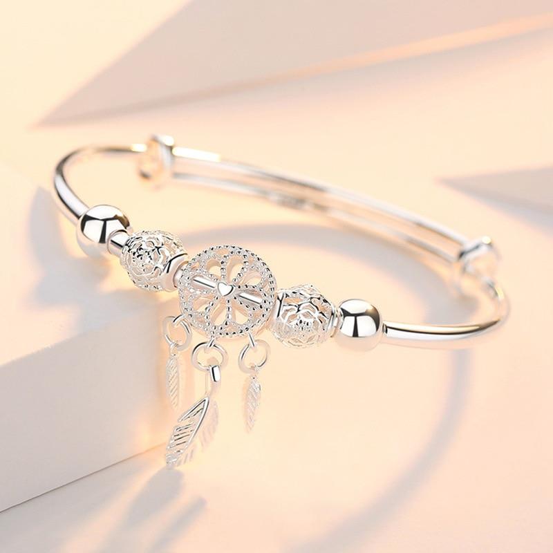 Sterling Silver Dreamcatcher Charm Bracelet - Byloh