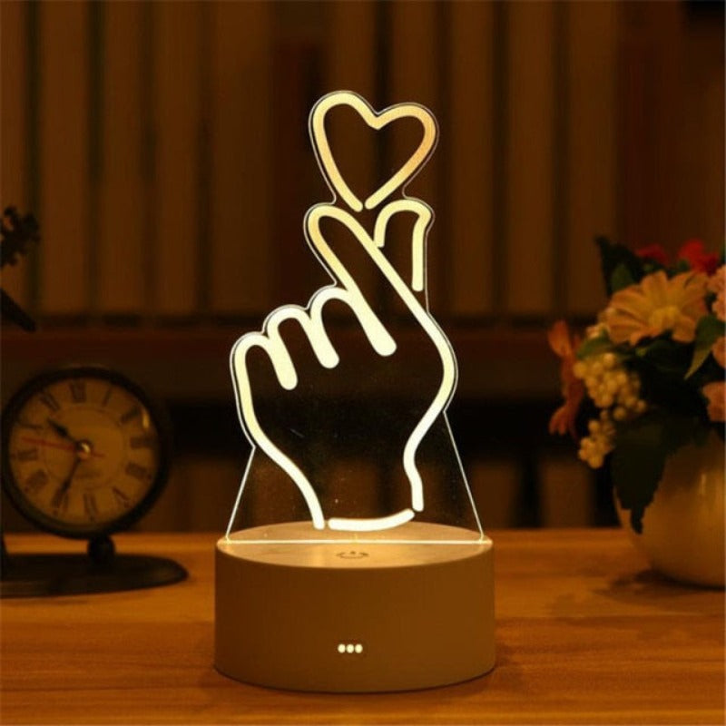 3D Acrylic Lamp Decor - Byloh