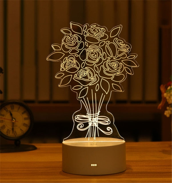 3D Acrylic Lamp Decor - Byloh