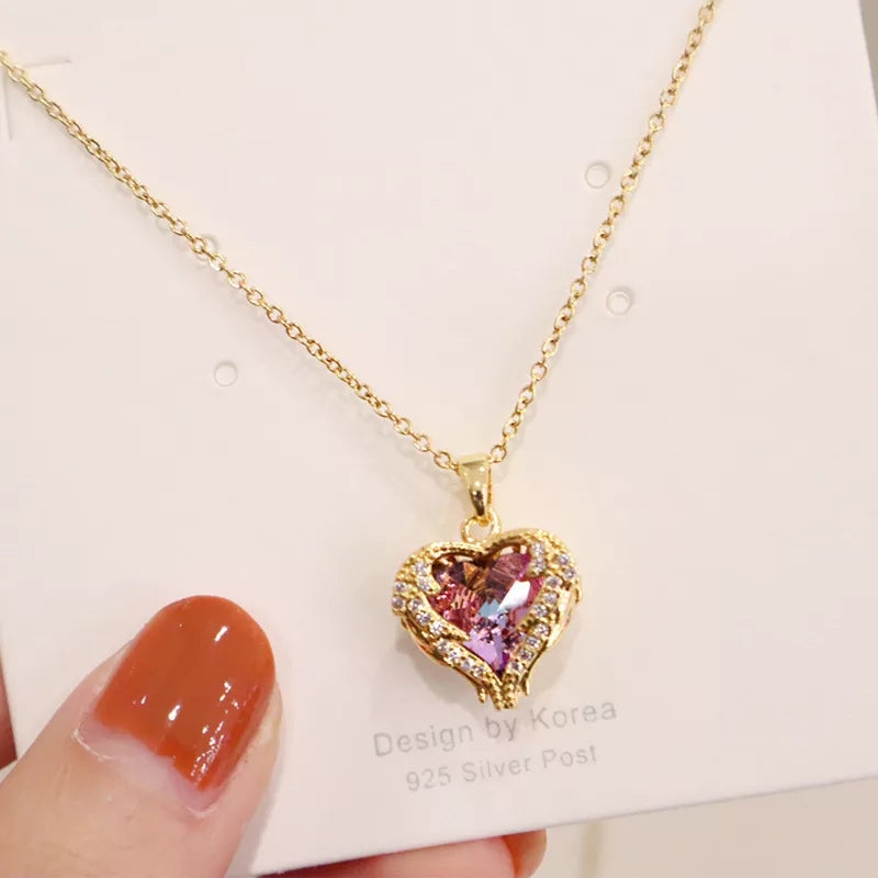 Aby Luxury Crystal Ocean Heart - Byloh