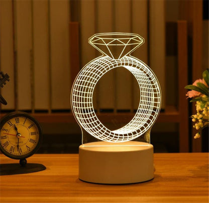 3D Acrylic Lamp Decor - Byloh