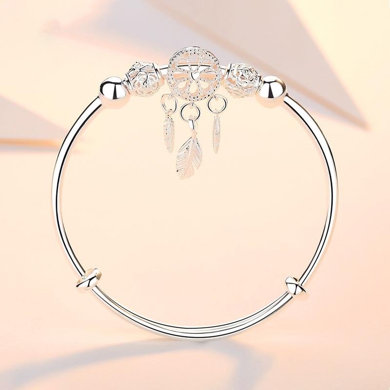 Sterling Silver Dreamcatcher Charm Bracelet - Byloh