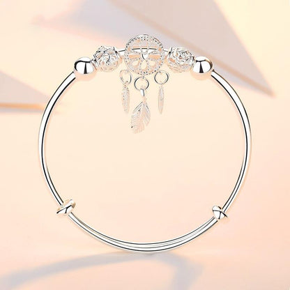 Sterling Silver Dreamcatcher Charm Bracelet - Byloh