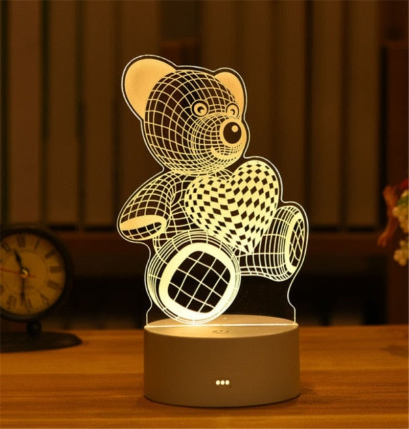 3D Acrylic Lamp Decor - Byloh