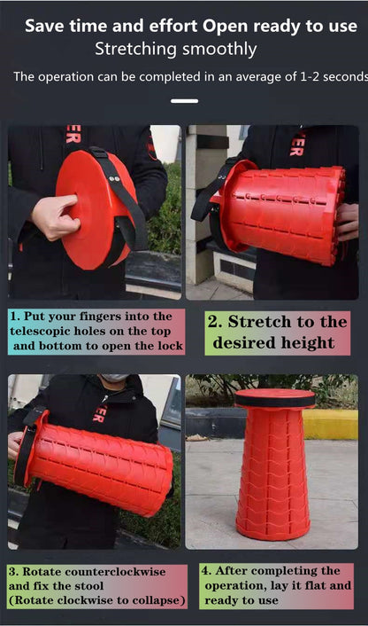 Retractable Folding Stool - Byloh