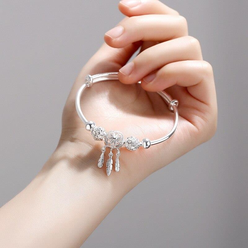Sterling Silver Dreamcatcher Charm Bracelet - Byloh