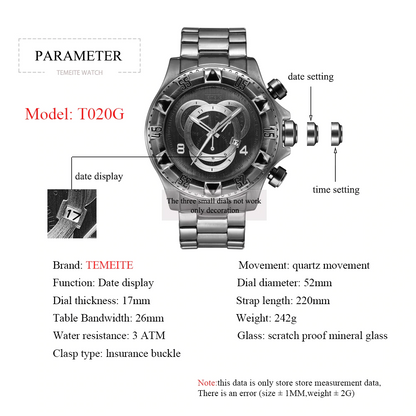 Quartz Clock Vintage Watch - Byloh