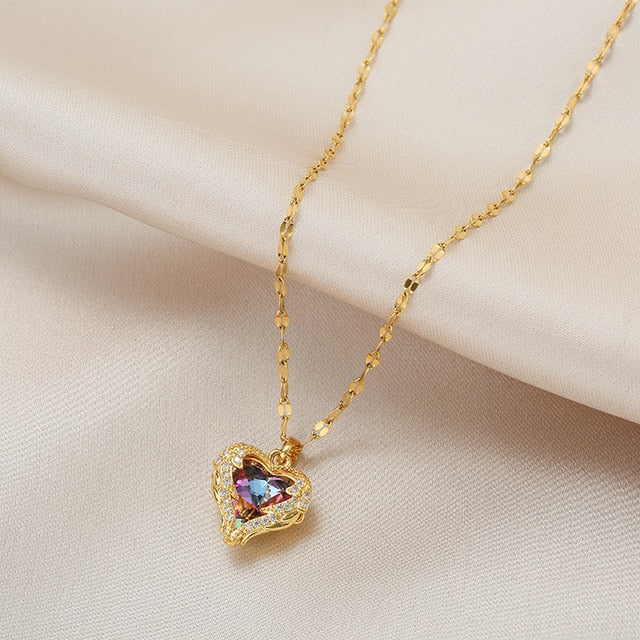 Aby Luxury Crystal Ocean Heart - Byloh