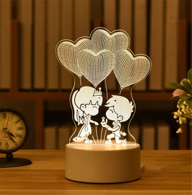 3D Acrylic Lamp Decor - Byloh