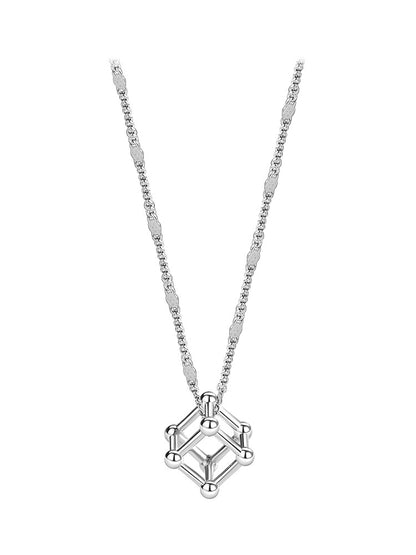 Classic Geometric Cube Pendant - Byloh