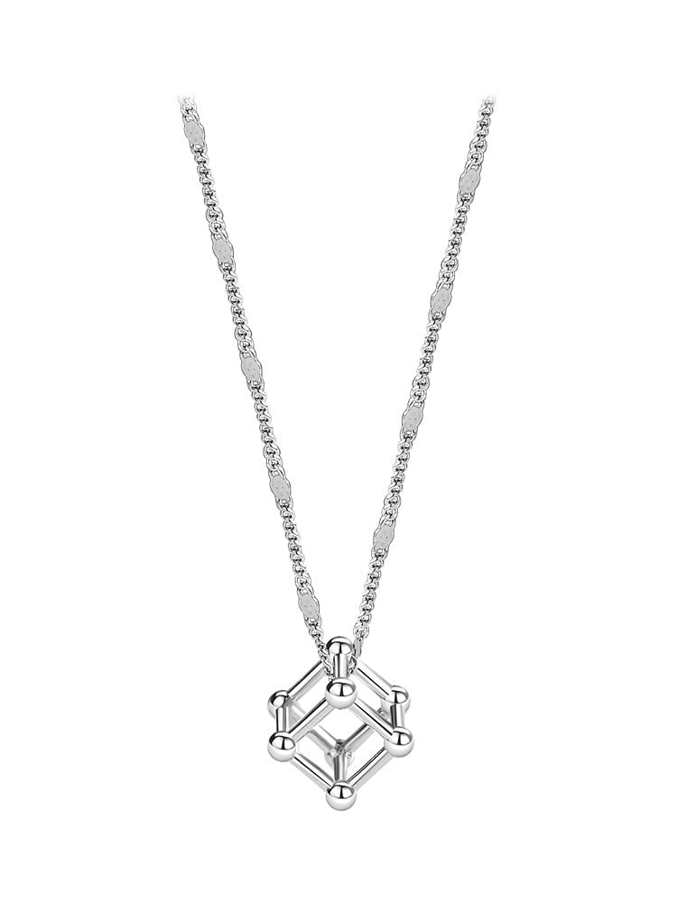 Classic Geometric Cube Pendant - Byloh