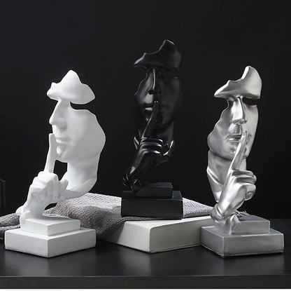 Silence Is Gold 3D Sculpture - Byloh