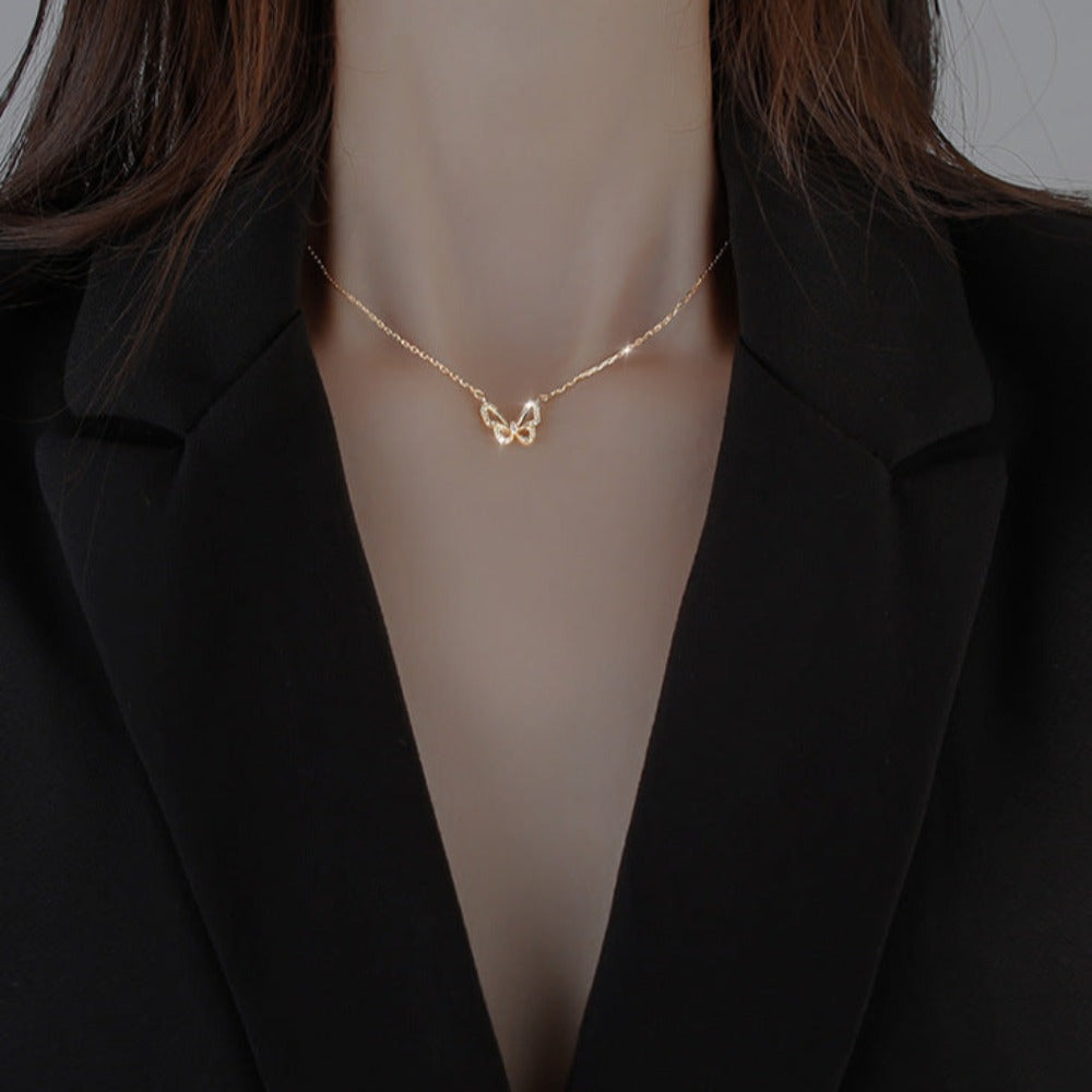 Stamp Butterfly Necklace - Byloh
