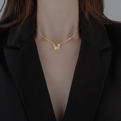 Stamp Butterfly Necklace - Byloh