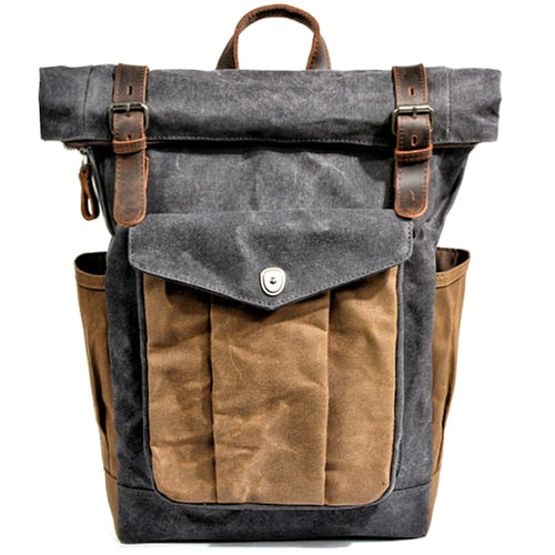 Byloh Canvas Leather Travel Backpack - Byloh