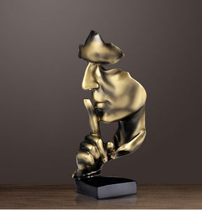 Silence Is Gold 3D Sculpture - Byloh
