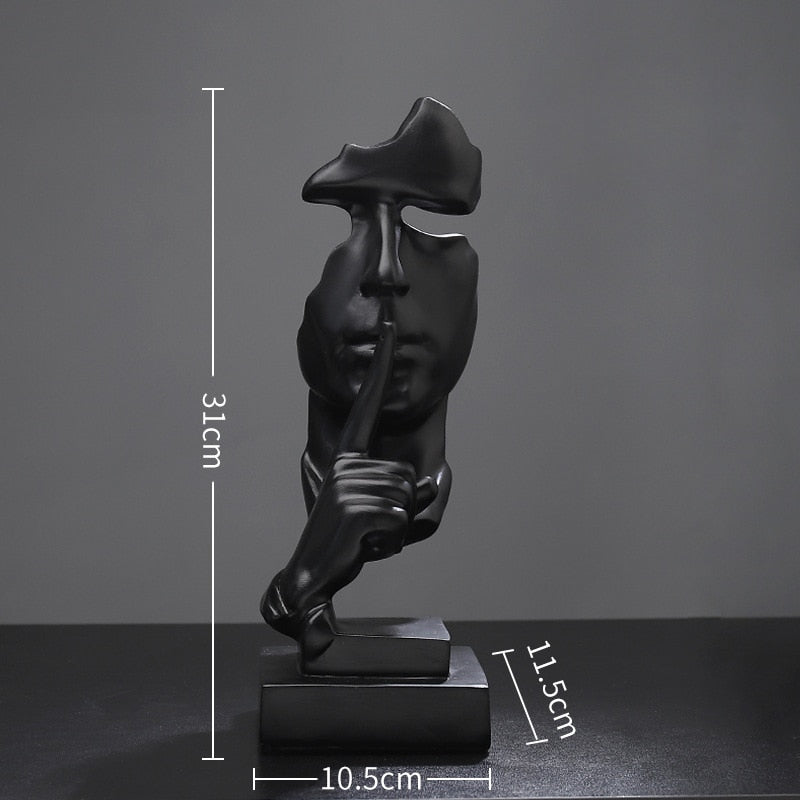 Silence Is Gold 3D Sculpture - Byloh