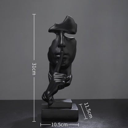 Silence Is Gold 3D Sculpture - Byloh