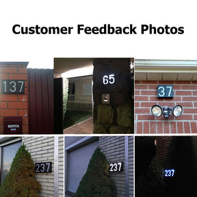 Solar LED Light House Address Number - Byloh