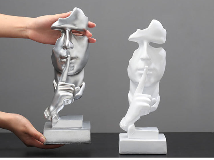 Silence Is Gold 3D Sculpture - Byloh