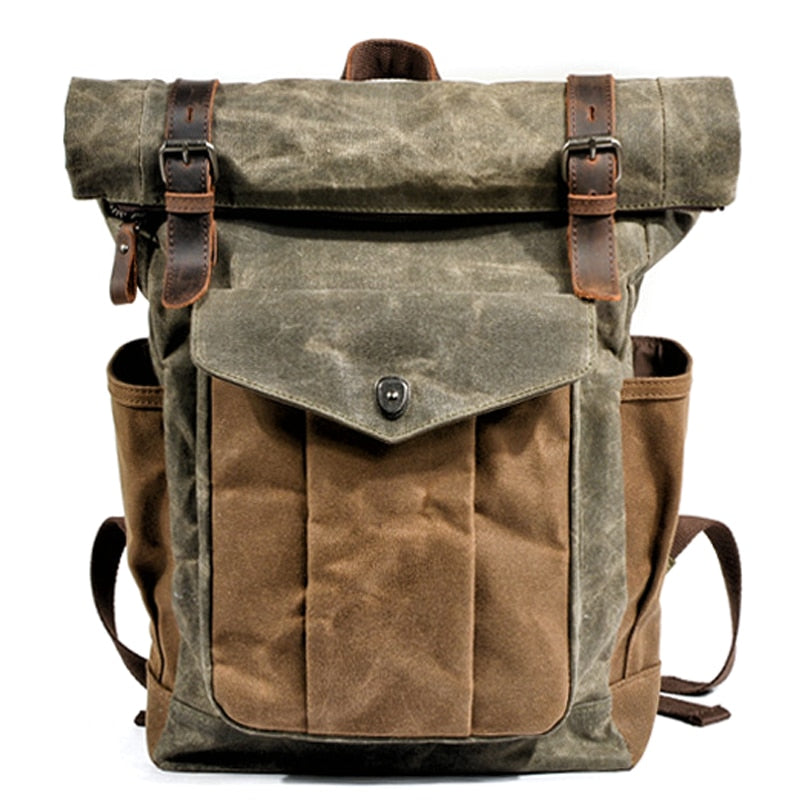 Byloh Canvas Leather Travel Backpack - Byloh