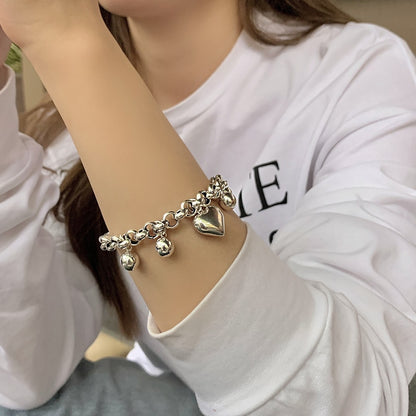 Byloh Heart-Shape Charm Bracelet