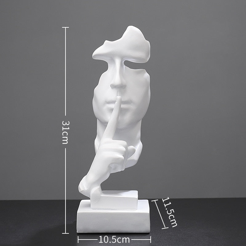 Silence Is Gold 3D Sculpture - Byloh