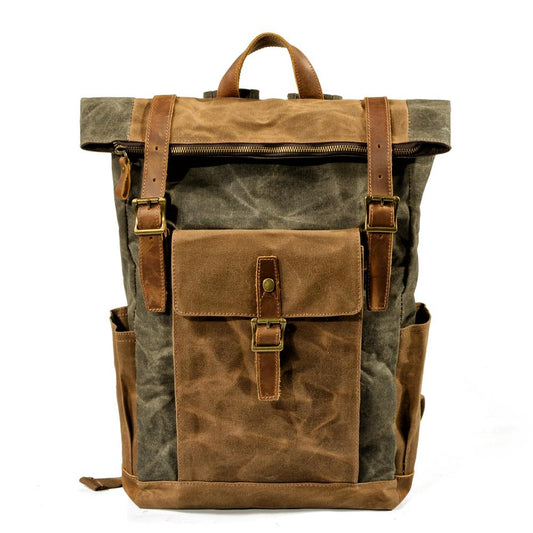 Byloh Canvas Leather Travel Backpack - Byloh