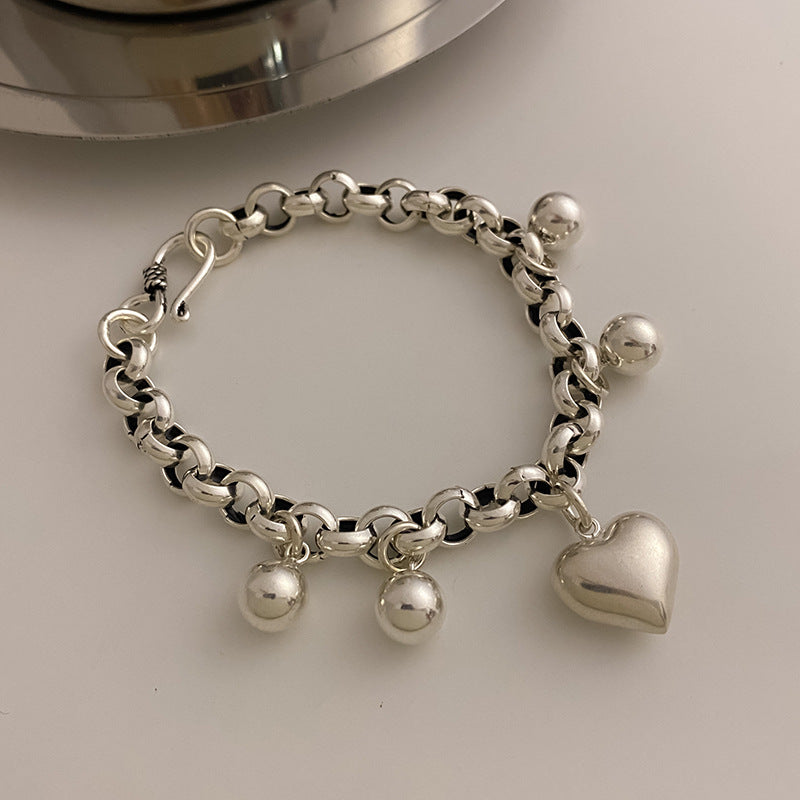 Byloh Heart-Shape Charm Bracelet