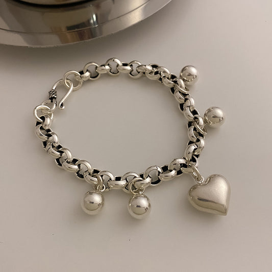 Byloh Heart-Shape Charm Bracelet