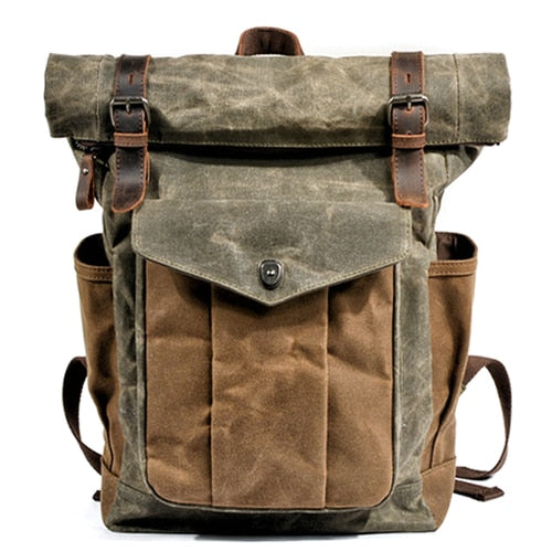 Byloh Canvas Leather Travel Backpack - Byloh