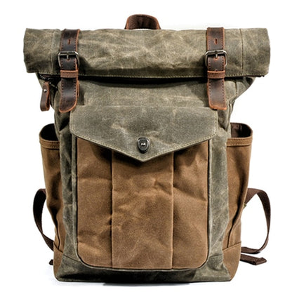 Byloh Canvas Leather Travel Backpack - Byloh