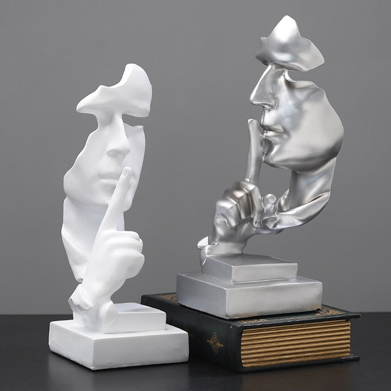 Silence Is Gold 3D Sculpture - Byloh