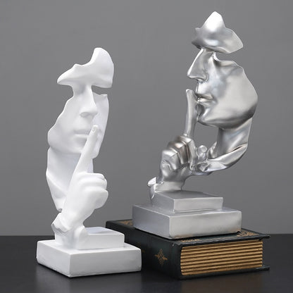 Silence Is Gold 3D Sculpture - Byloh