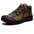 Men Retro Golden Leather Boots - Byloh