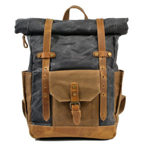 Byloh Canvas Leather Travel Backpack - Byloh