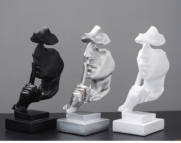 Silence Is Gold 3D Sculpture - Byloh