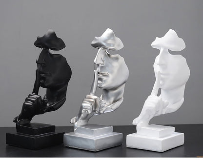 Silence Is Gold 3D Sculpture - Byloh