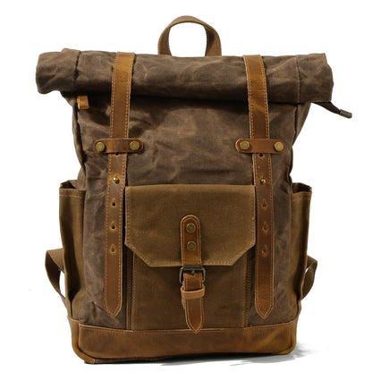 Byloh Canvas Leather Travel Backpack - Byloh