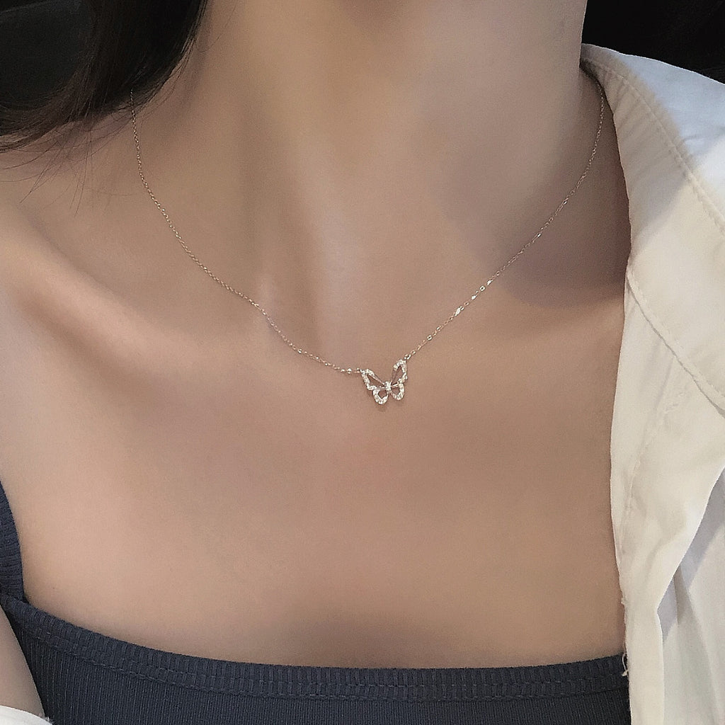 Stamp Butterfly Necklace - Byloh