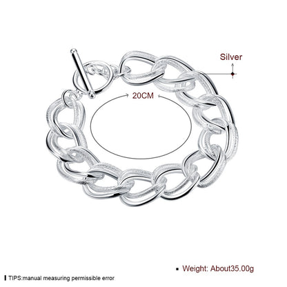 Double Twist Silver Chain Bracelets - Byloh