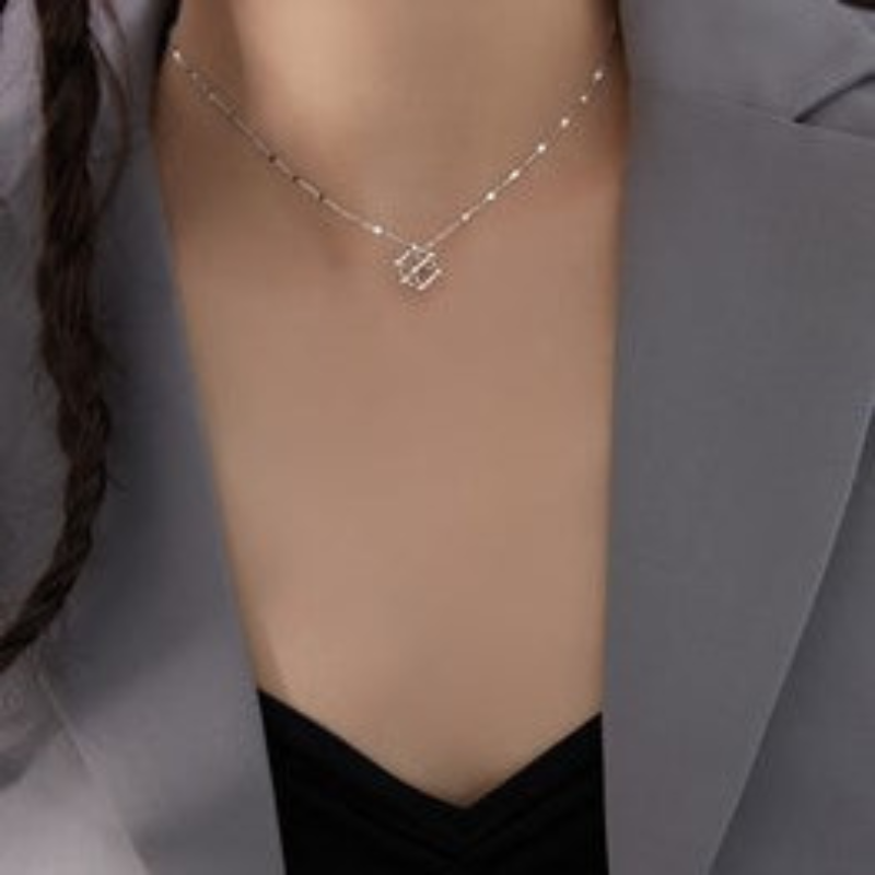 Classic Geometric Cube Pendant - Byloh