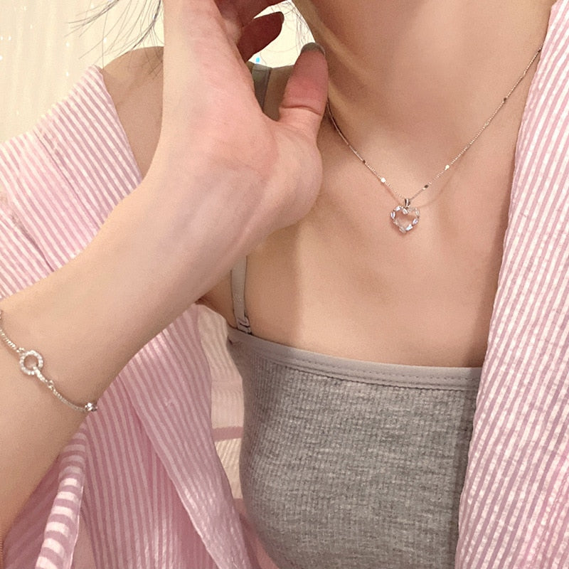 Color Love Heart Pendant - Byloh