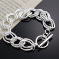 Double Twist Silver Chain Bracelets - Byloh